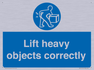 Lift heavy objects correctly